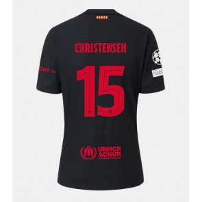 Barcelona Andreas Christensen #15 Replika Udebanetrøje 2024-25 Kortærmet